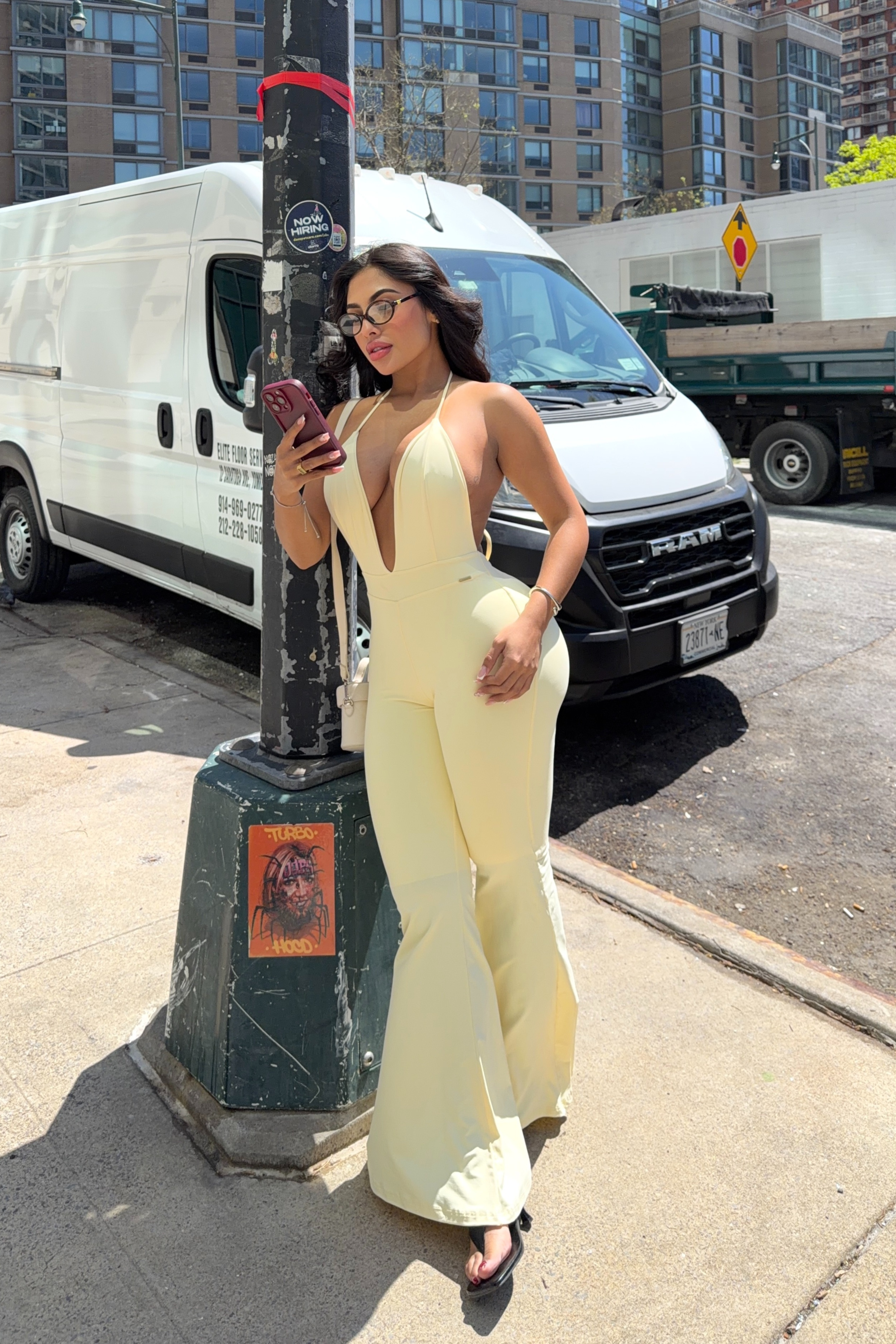 GEORGINA JUMPSUIT - BUTTERYELLOW