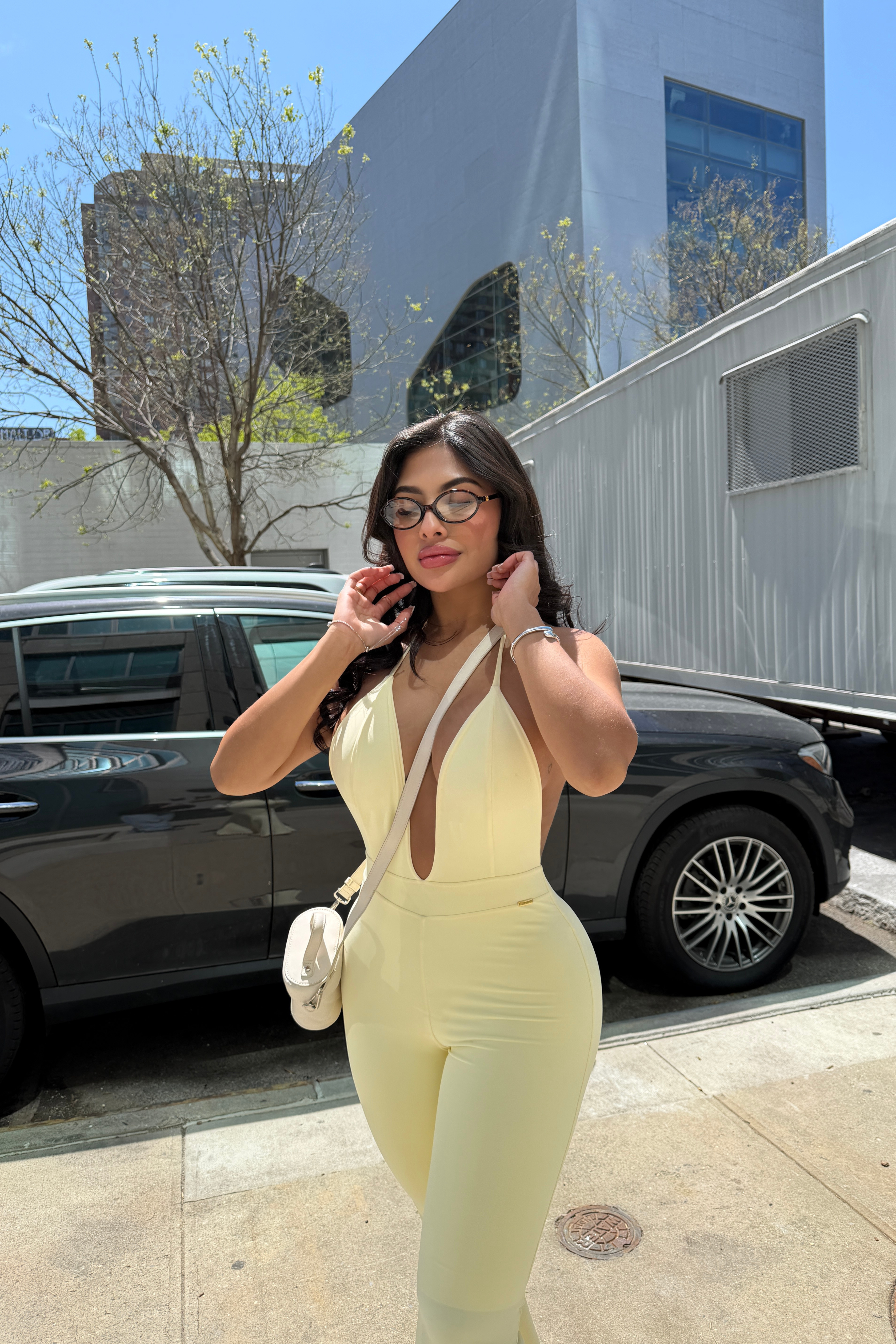 GEORGINA JUMPSUIT - BUTTERYELLOW
