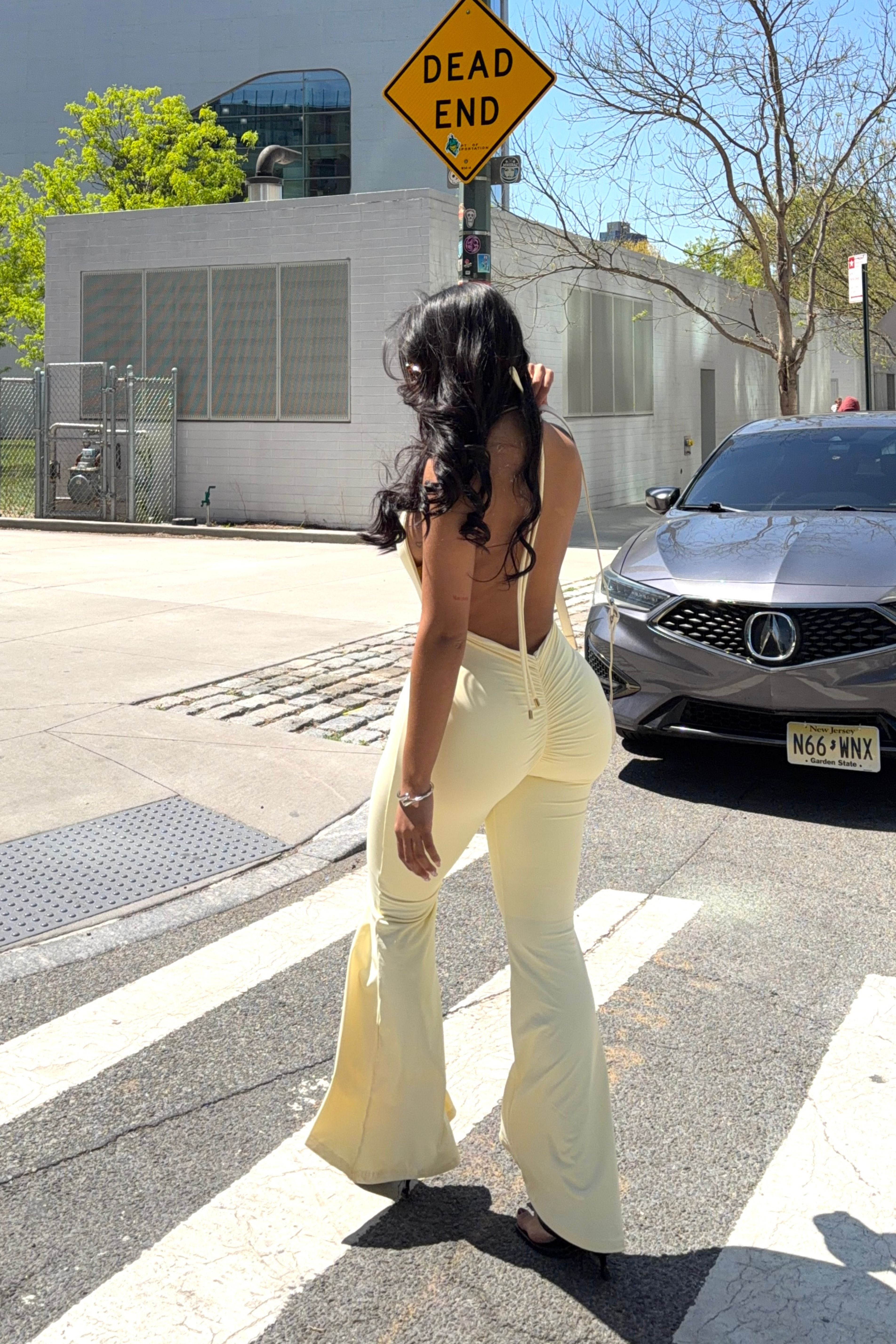 GEORGINA JUMPSUIT - BUTTERYELLOW