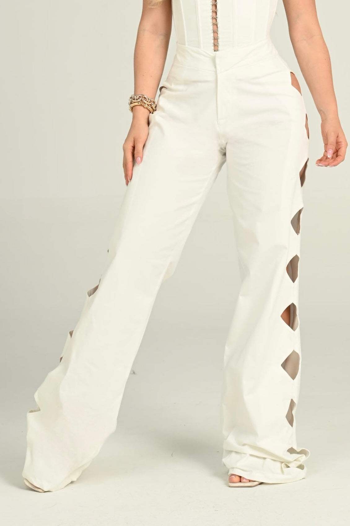 CRYSTAL PANT - WHITE