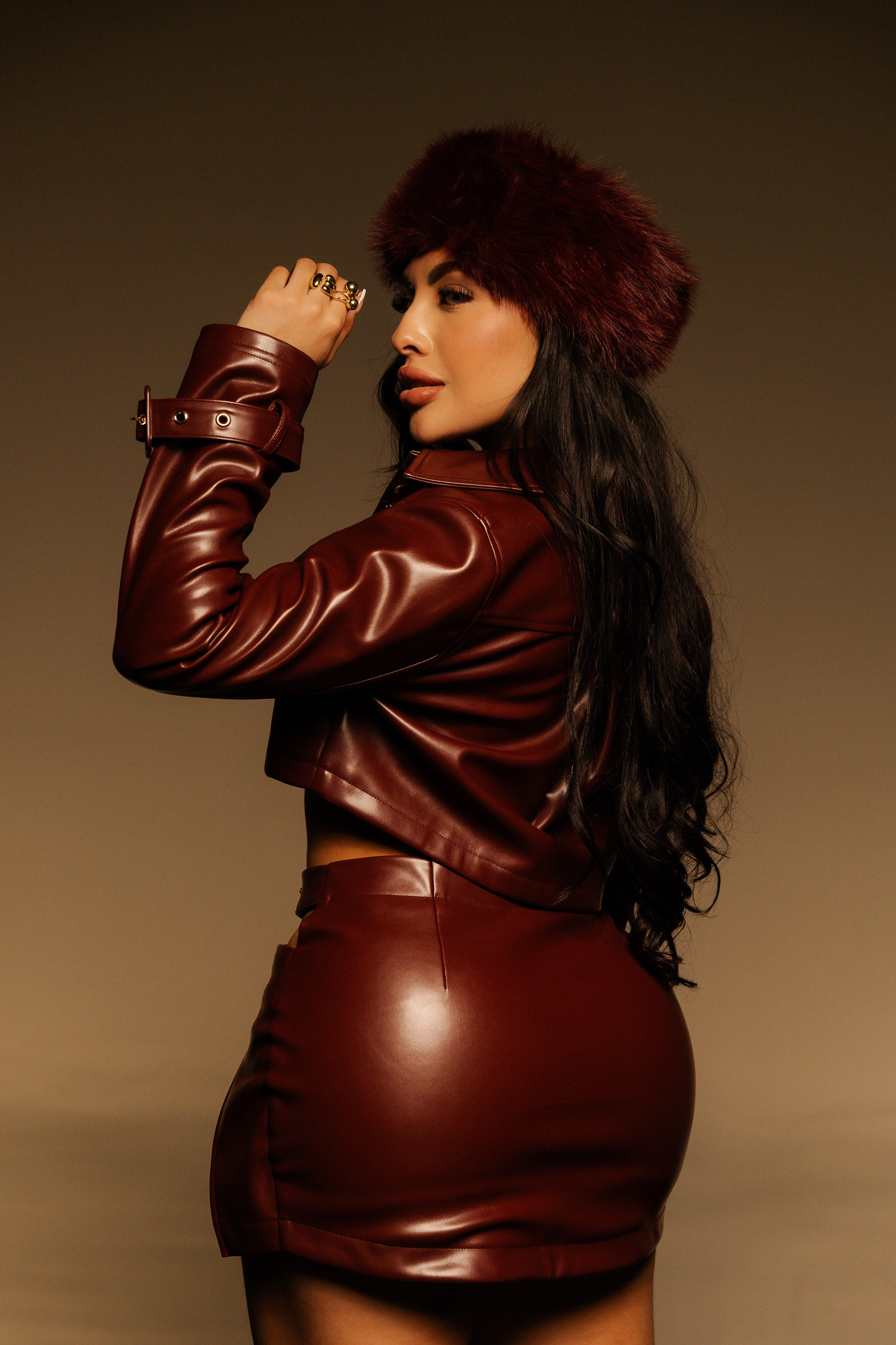 MERLOT SKIRT - BURGUNDY