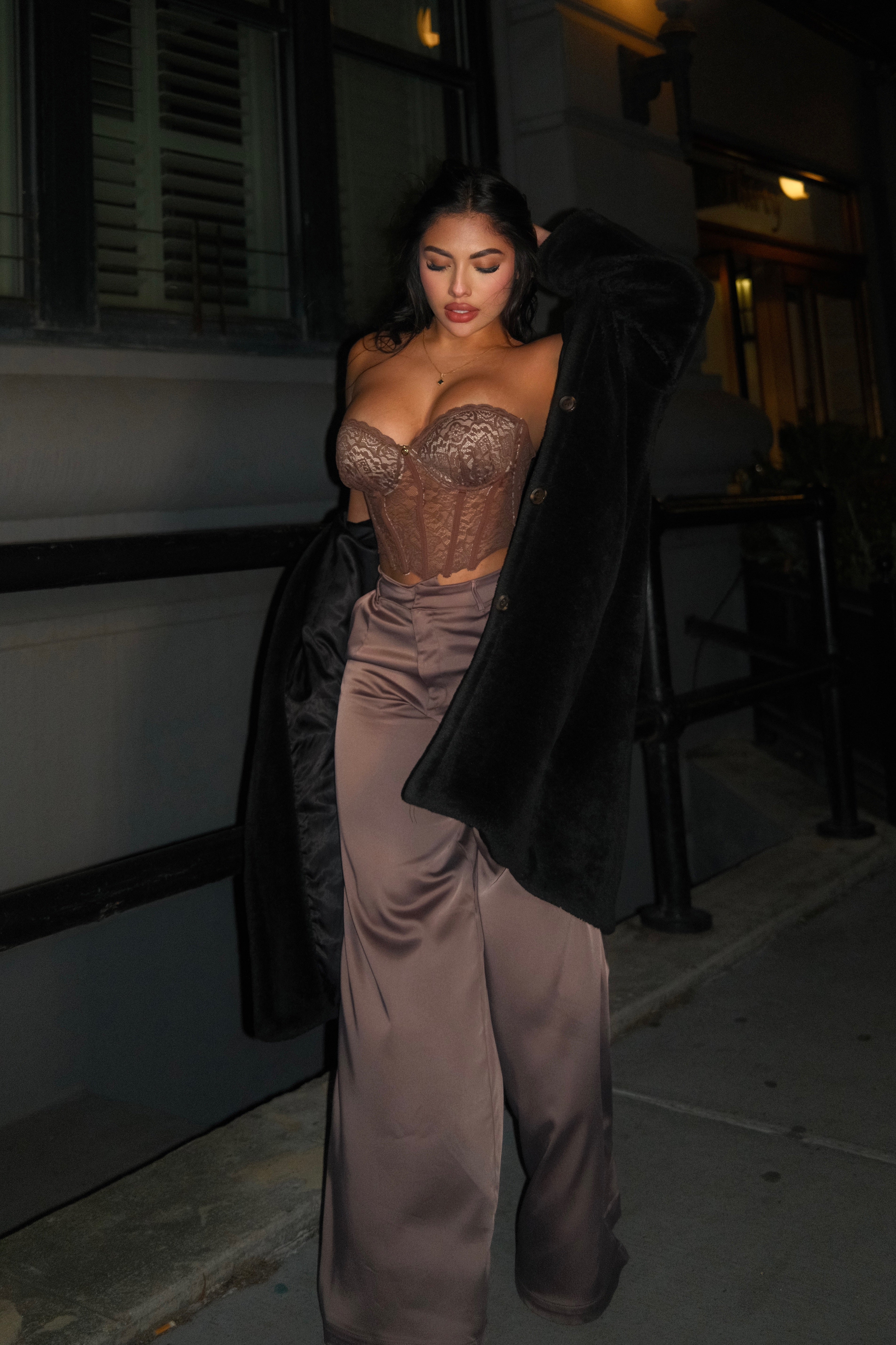 MIDNIGHT CORSET - MOCCA