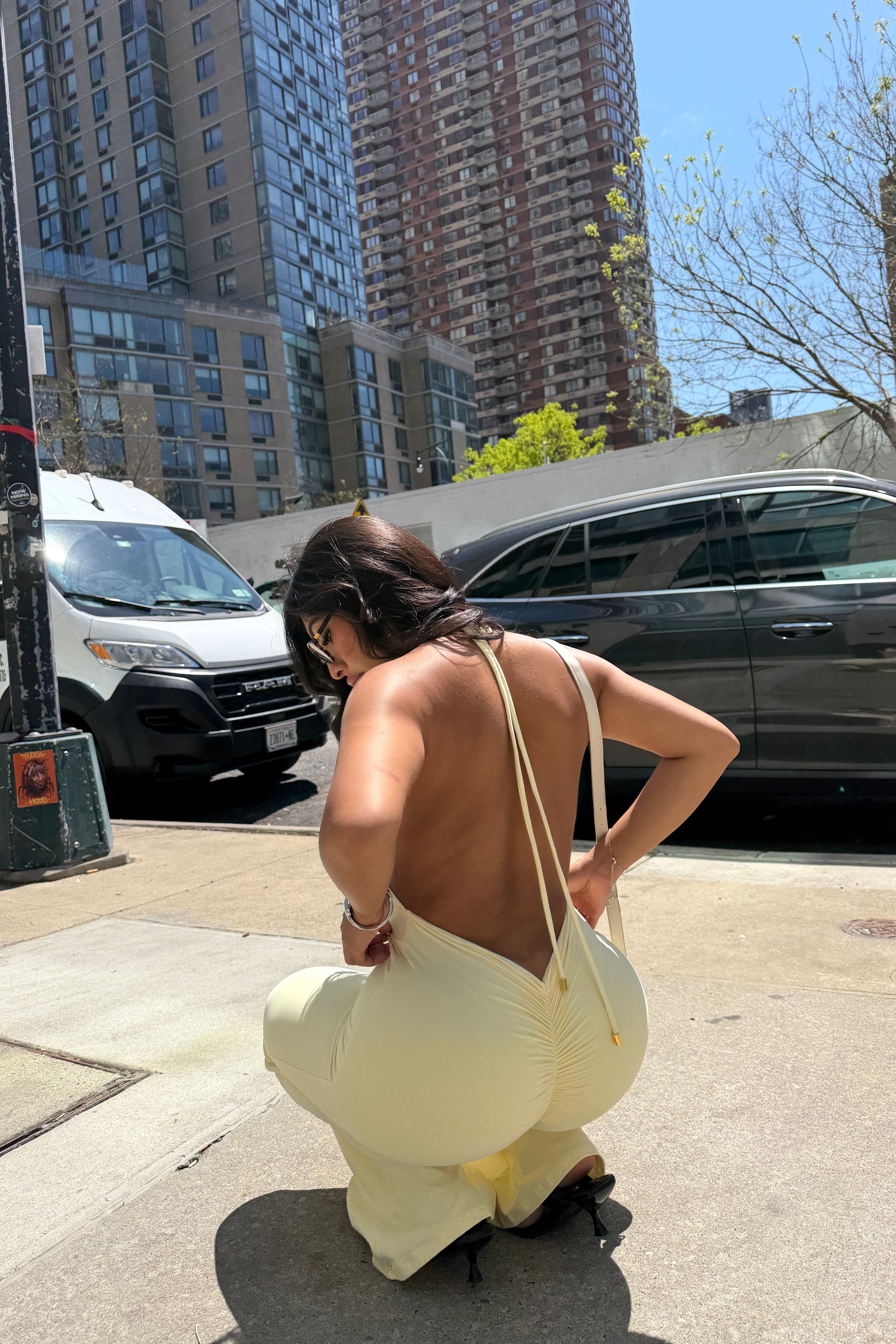GEORGINA JUMPSUIT - BUTTERYELLOW