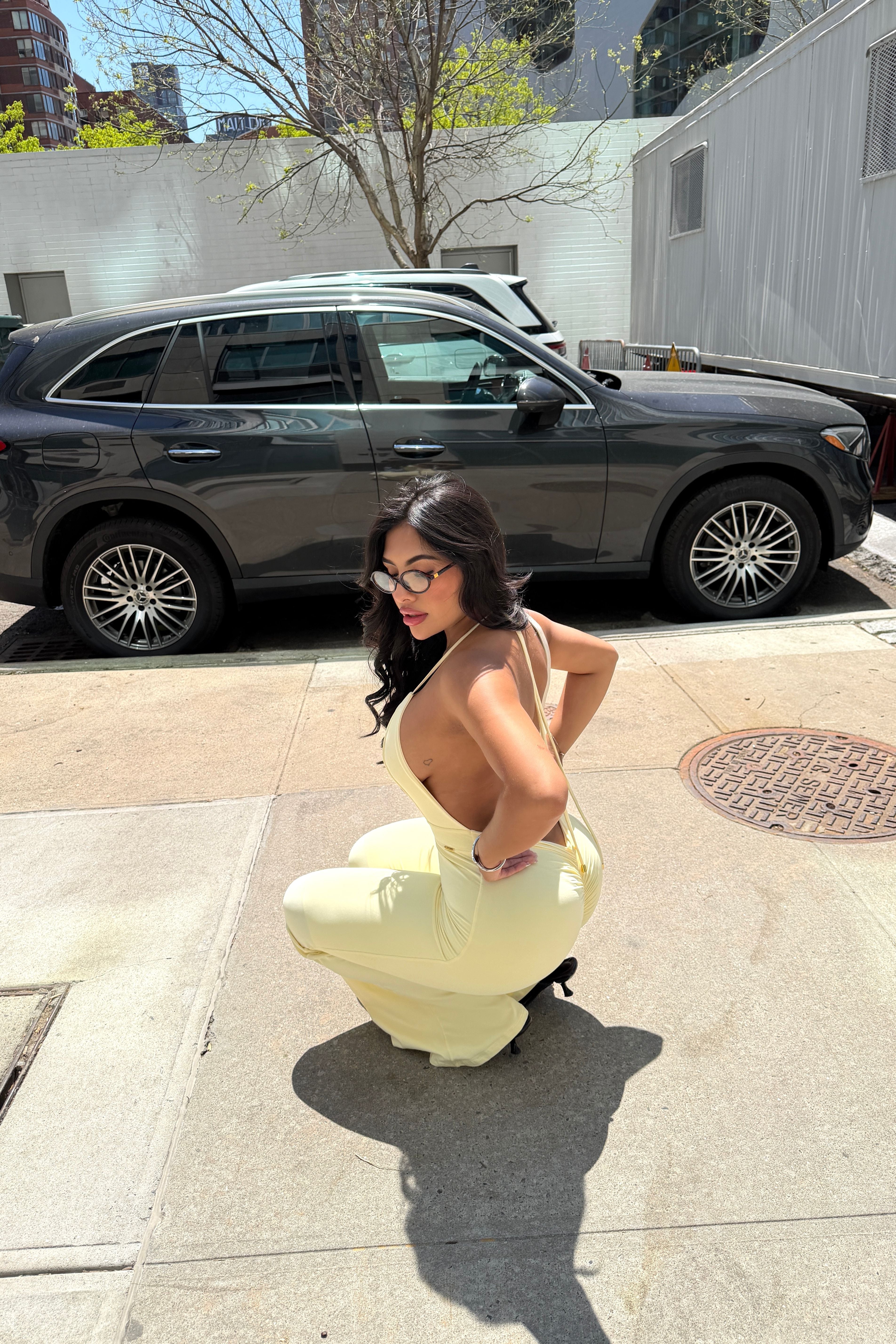 GEORGINA JUMPSUIT - BUTTERYELLOW