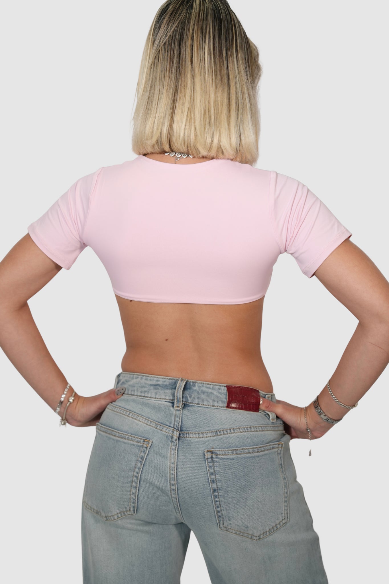 HANNAH BODYSUIT - PASTEL PINK