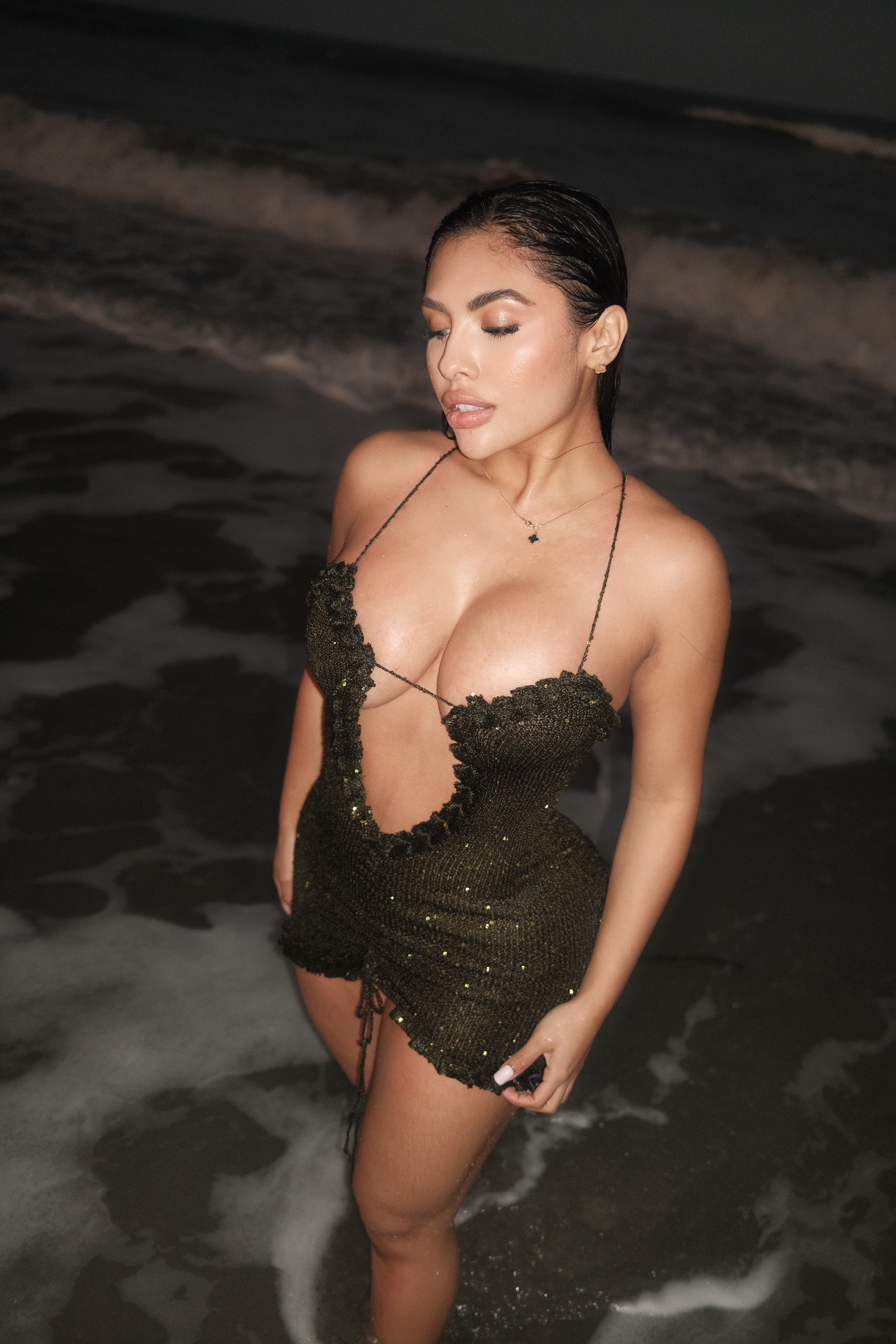 BARU MINI DRESS - OLIVE GREEN